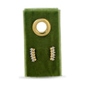 Delicate Dots & Cz Studs On Velvet Gift Tag