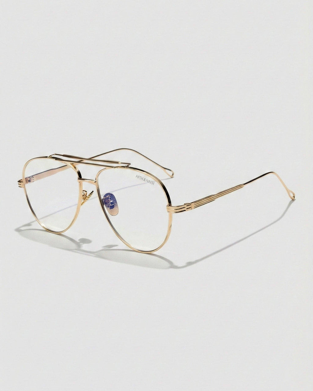Spencer Blue Light Glasses: Gold Sunglasses